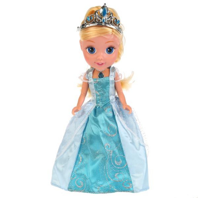 Кукла "Карапуз" Disney принцесса. золушка 25см, озвуч., светится амулет в русс. кор.